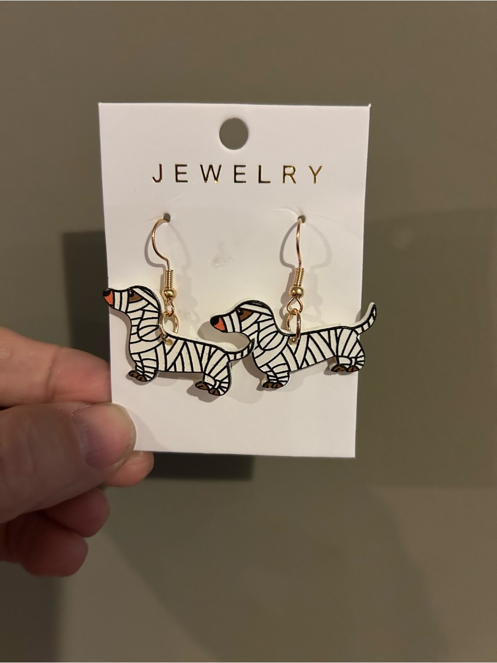 Mummy Dachshund Earrings